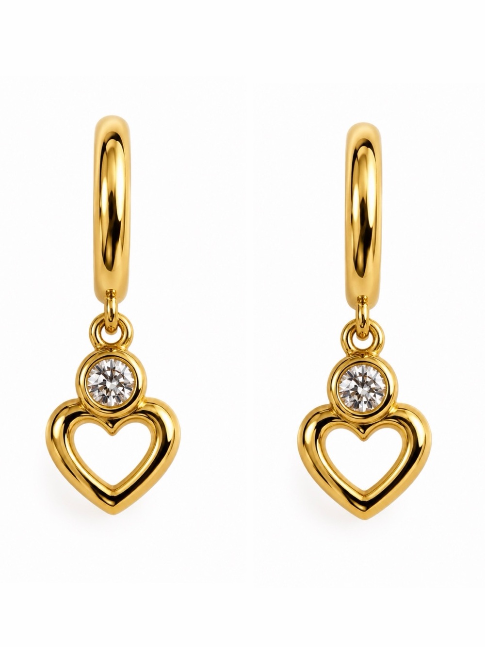 🆕 KATE SPADE • Gold Shining Spade Huggies Hoop Earrings
